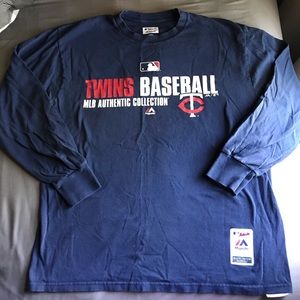 Twins Baseball Authentic Majestic Long Sleeve